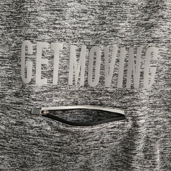 Forever 21 Women's Activewear Thumb Hole Quarter Zip Gray Pullover Small - Picture 7 of 9